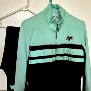 Fox Racing - two piece -teal and black. Used.